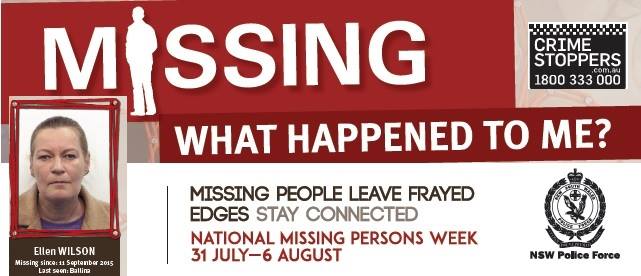 National Missing Persons Week 2016